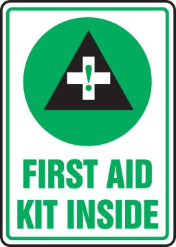 First Aid Kit Inside Safety Sign MFSD538